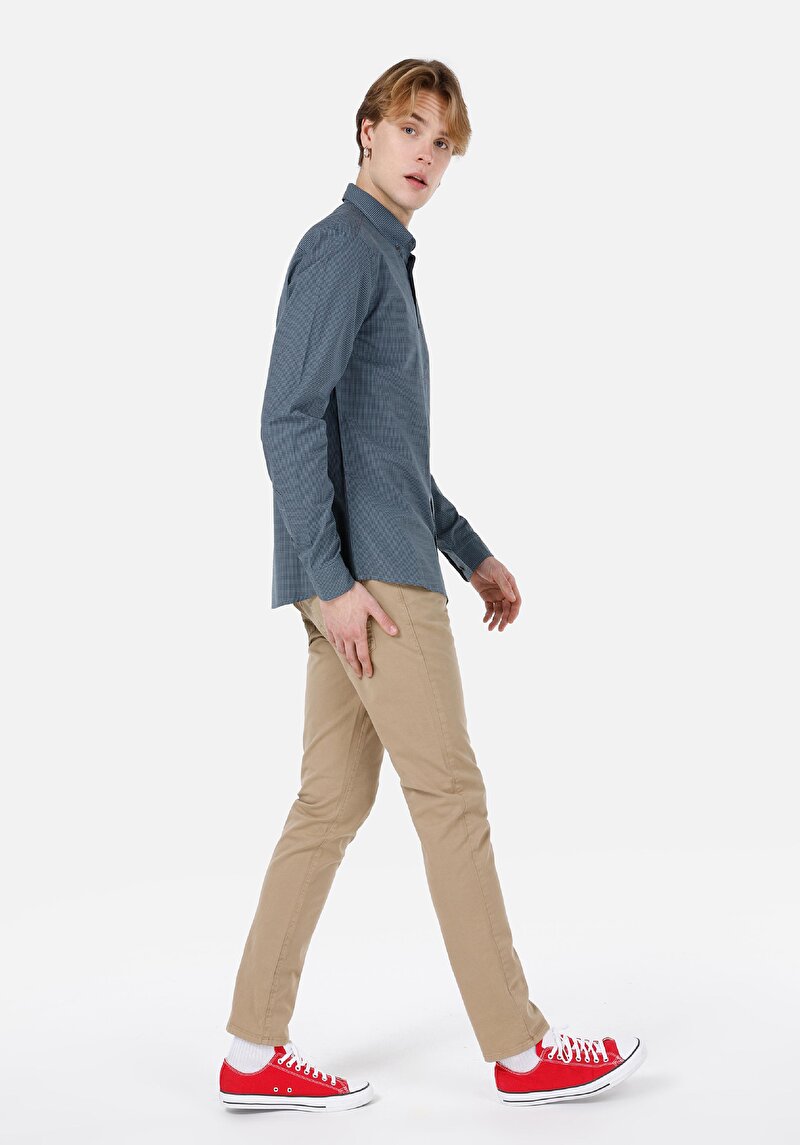 Показати інформацію про Сорочка З Довгим Рукавом Чоловіча Зелена  Cl1064017