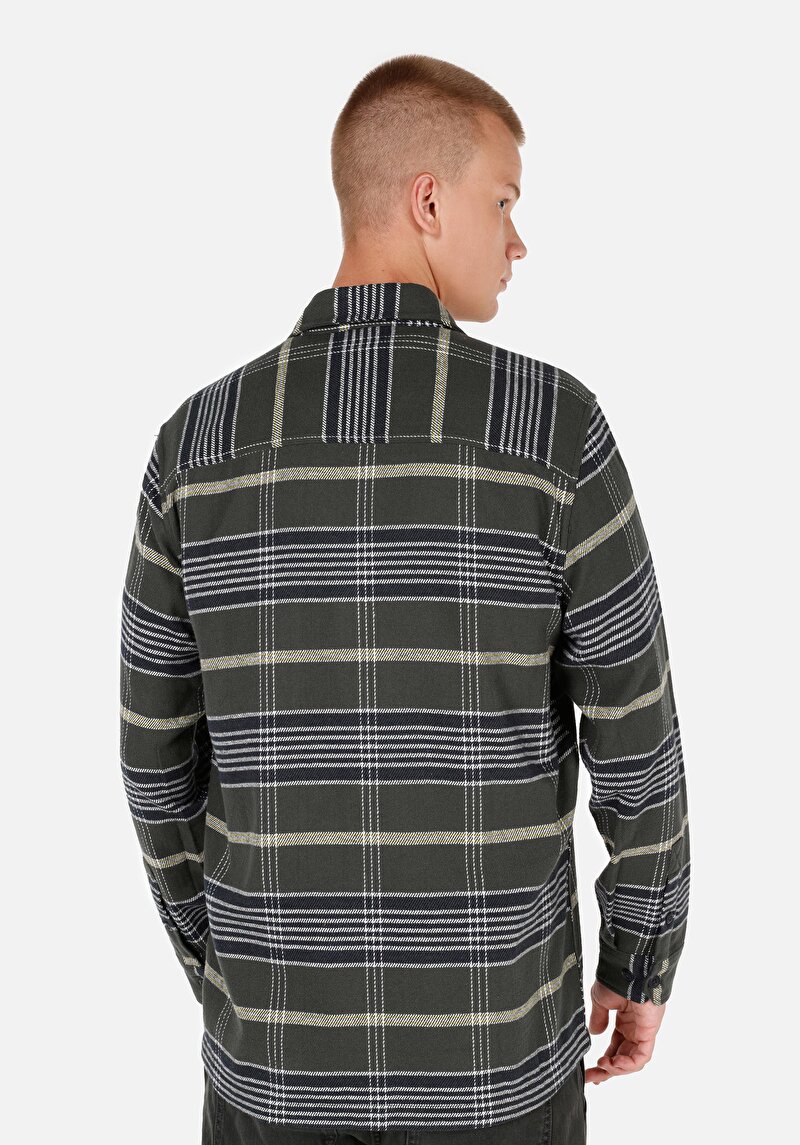 Показати інформацію про Сорочка З Довгим Рукавом Чоловіча Зелена  Cl1069964