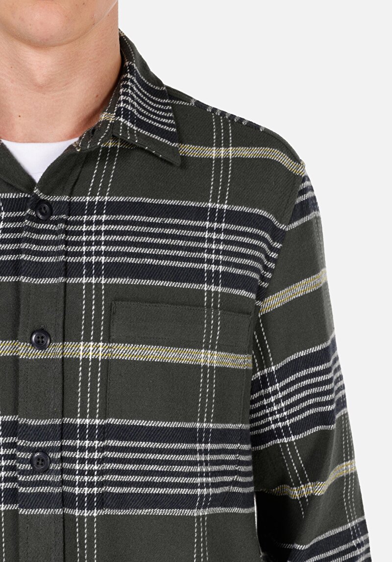 Показати інформацію про Сорочка З Довгим Рукавом Чоловіча Зелена  Cl1069964