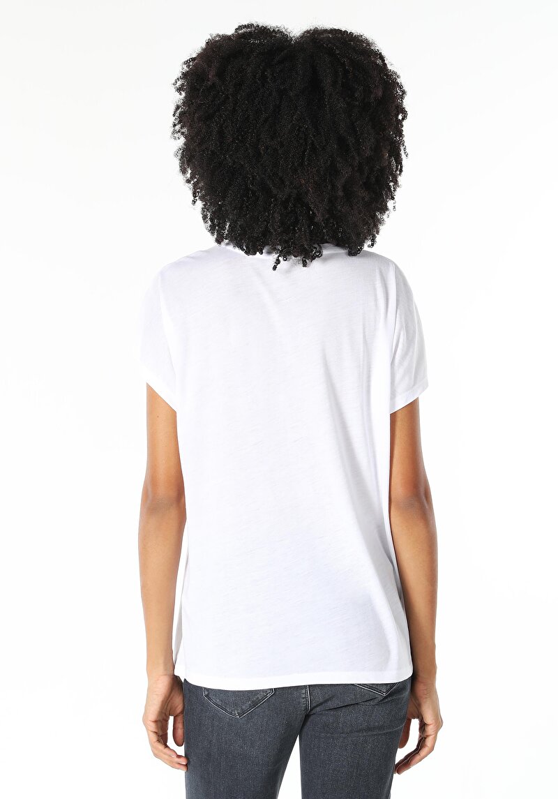 Показати інформацію про Футболка З Коротким Рукавом Жіноча Біла  Cl1060610