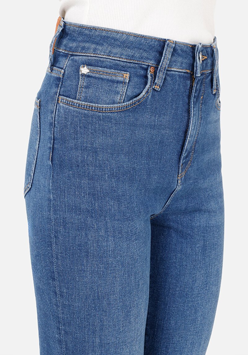 Показати інформацію про 703 Carla Джинси Жіночі Блакитні Вузького Крою Cl1068680