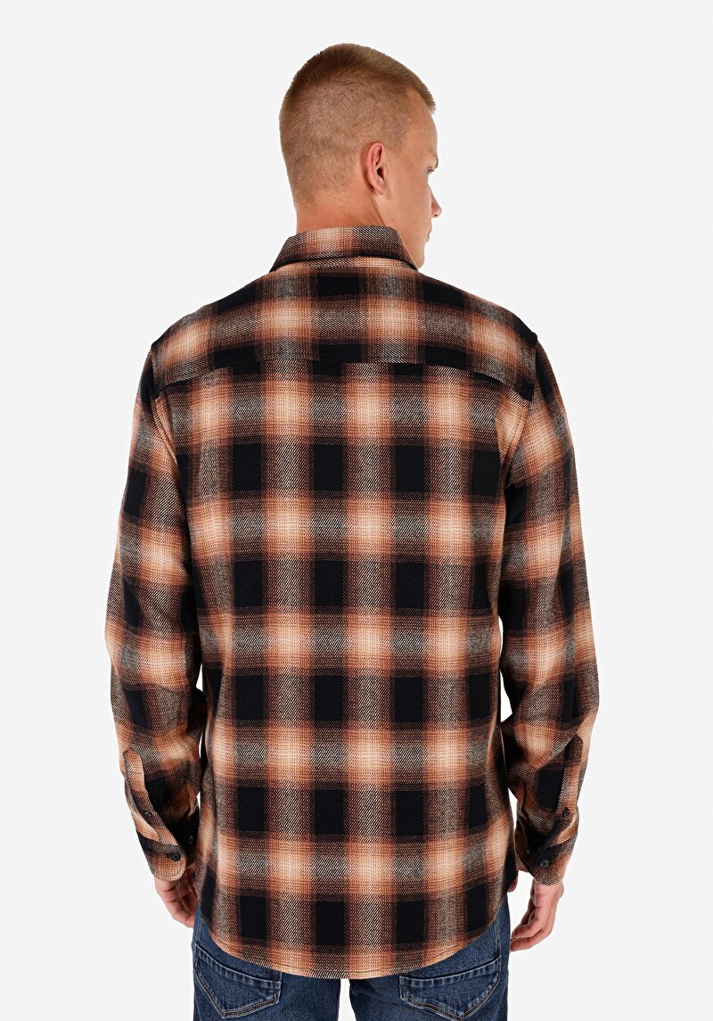 Показати інформацію про Сорочка З Довгим Рукавом Чоловіча Коричнева  Cl1070025