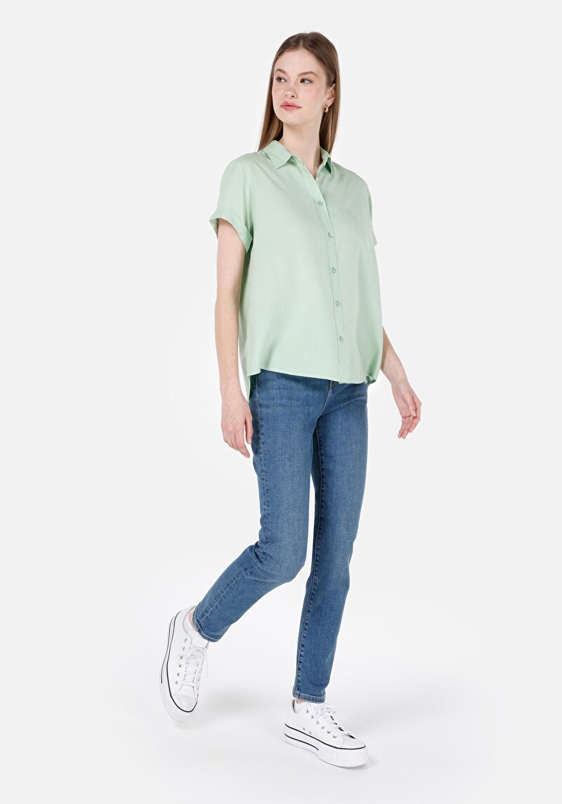 Показати інформацію про 703 Carla Джинси Жіночі Сині Вузького Крою Cl1068681