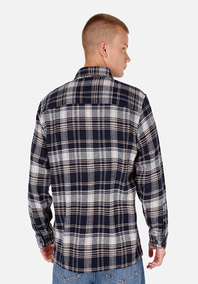 Показати інформацію про Сорочка З Довгим Рукавом Чоловіча Синя  Cl1070027