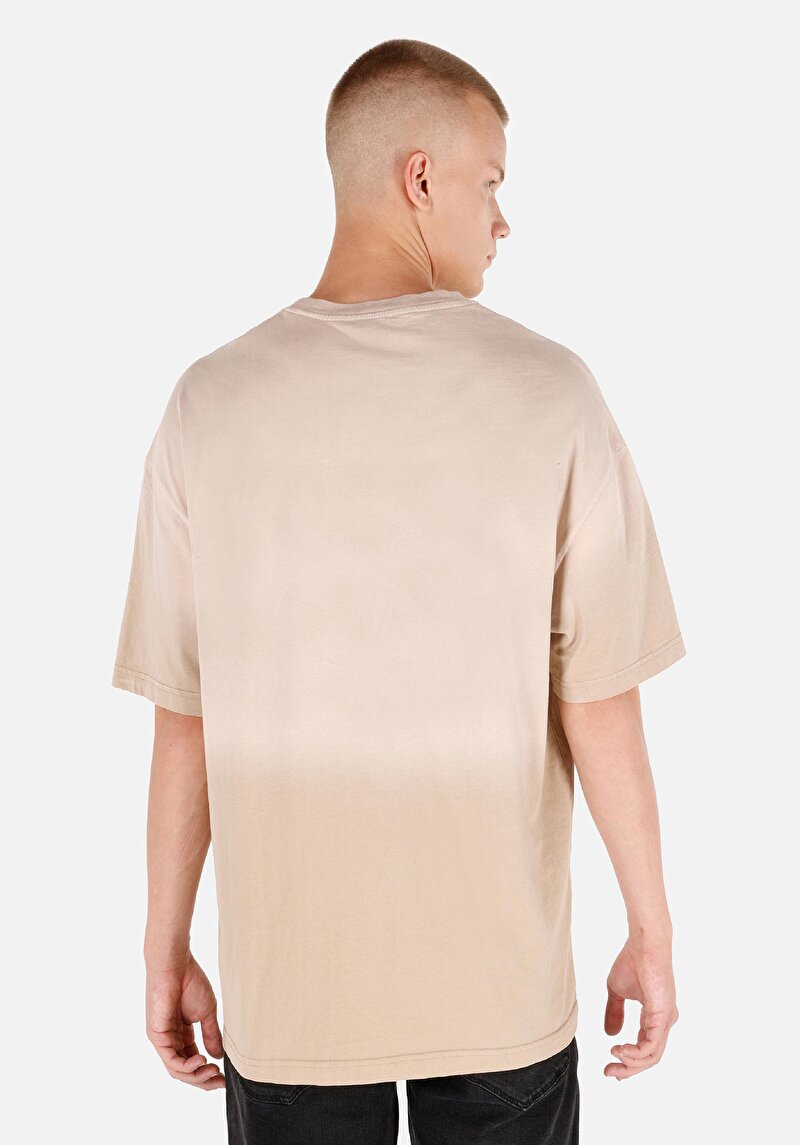 Показати інформацію про Футболка З Коротким Рукавом Чоловіча Бежева  Cl1070036