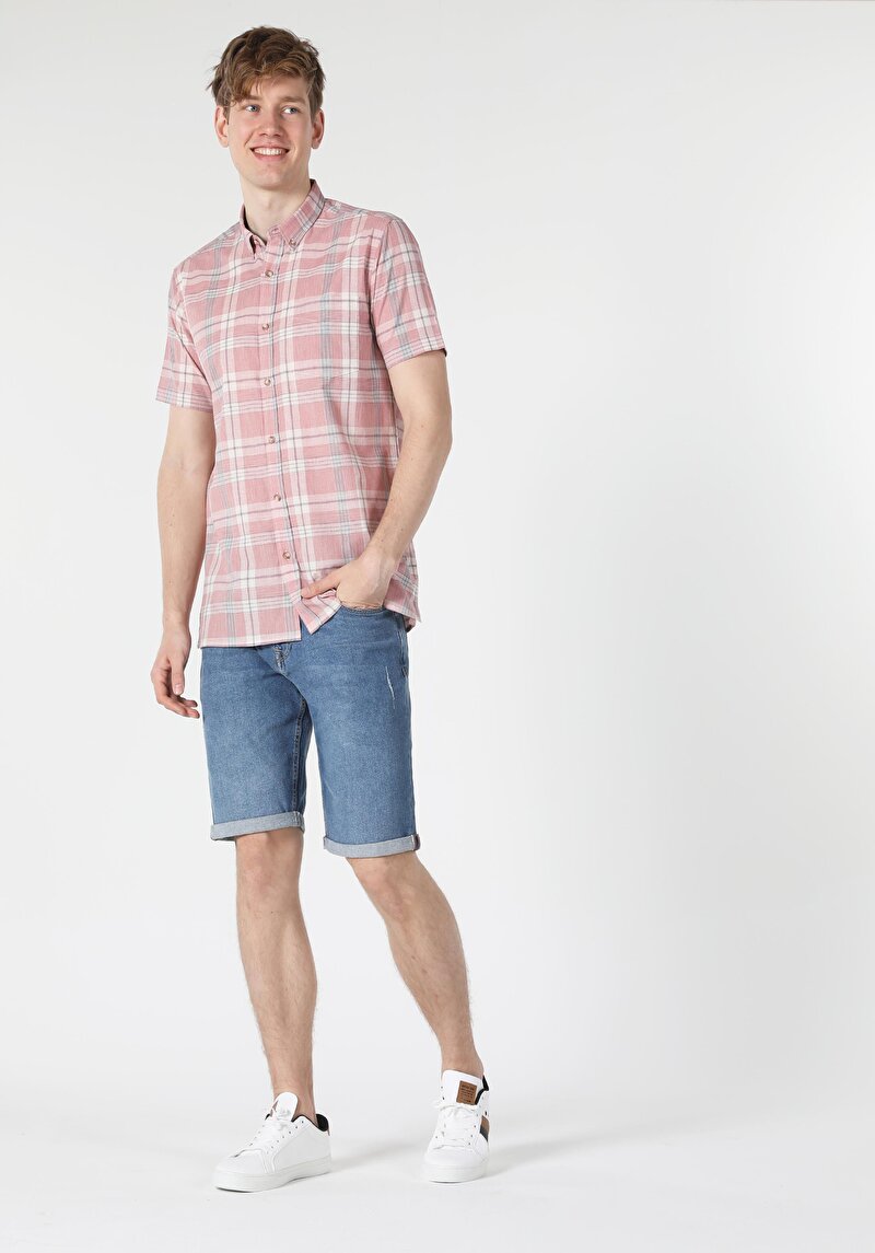 Зображення Сорочка З Коротким Рукавом Чоловіча Помаранчева  Cl1057560