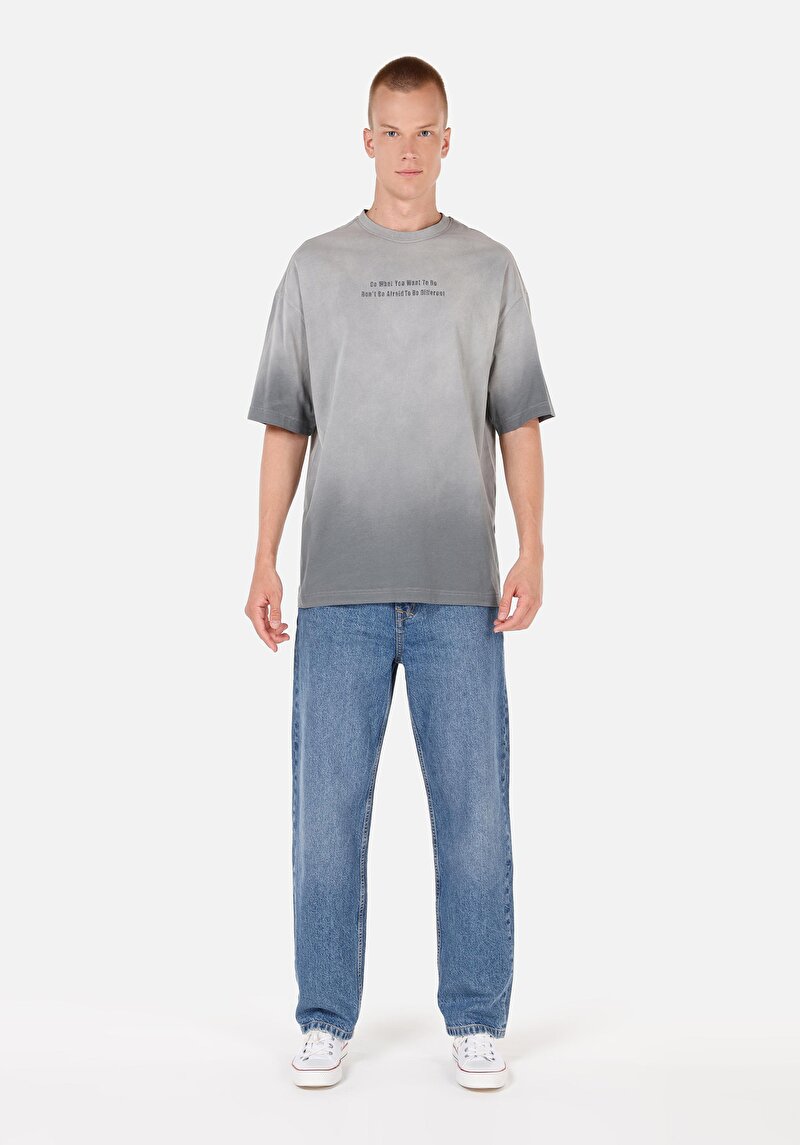 Показати інформацію про Футболка З Коротким Рукавом Чоловіча Сіра  Cl1070036