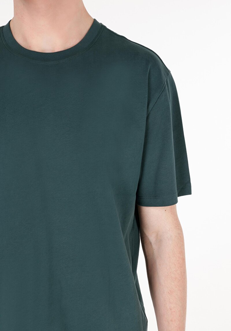 Показати інформацію про Футболка З Коротким Рукавом Чоловіча Зелена  Cl1070047