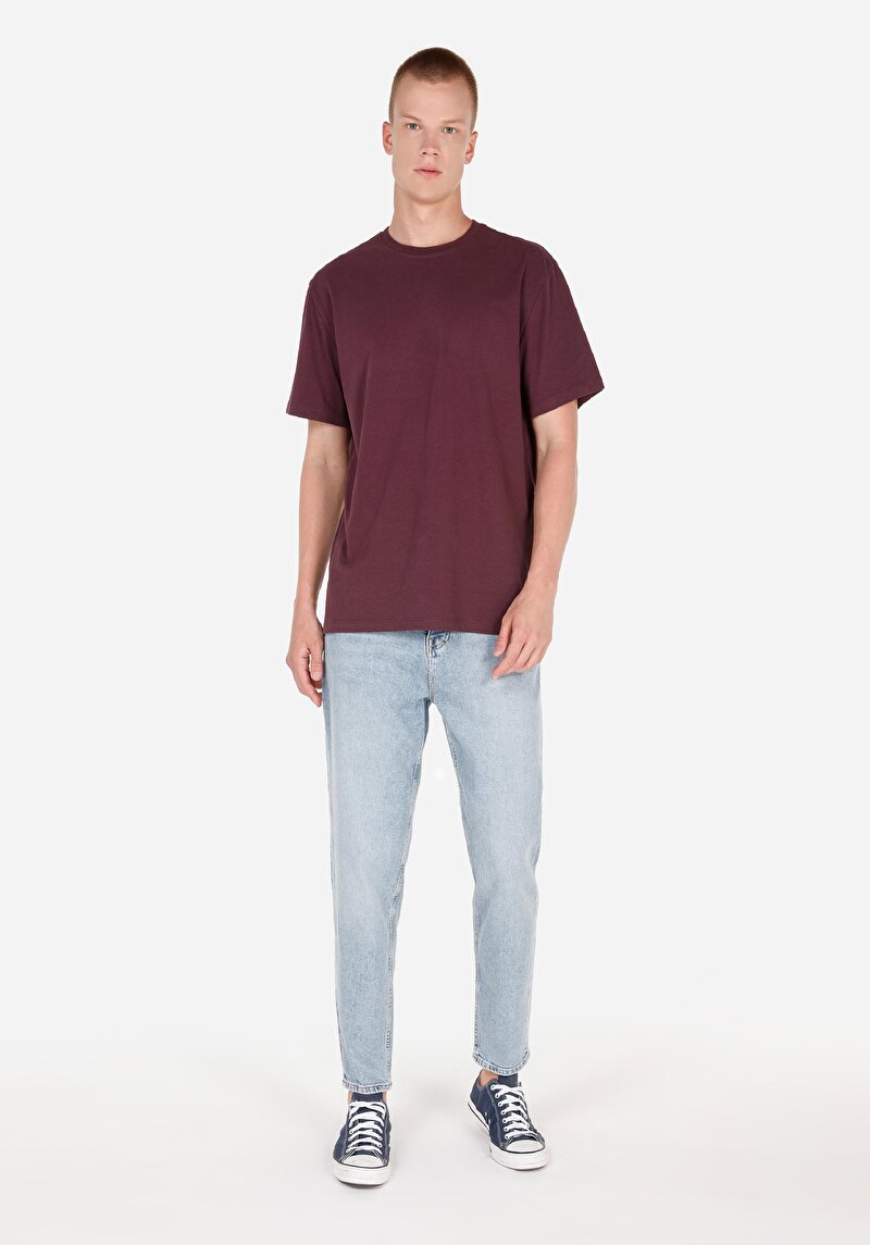 Зображення Футболка З Коротким Рукавом Чоловіча Фіолетова Cl1070047