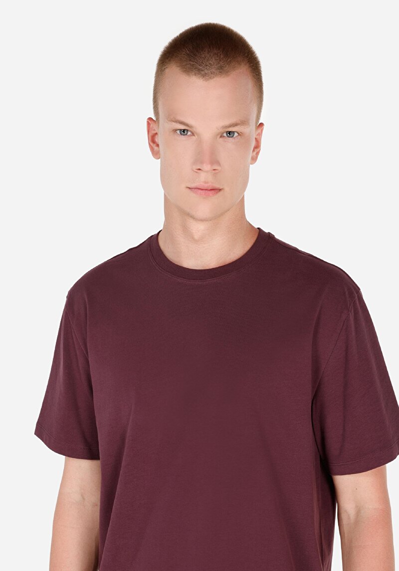 Зображення Футболка З Коротким Рукавом Чоловіча Фіолетова Cl1070047