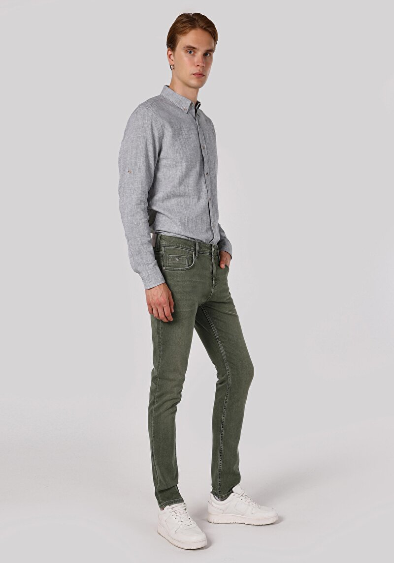 Зображення 044 Karl Джинси Чоловічі Блакитні Прямого Крою Cl1064367