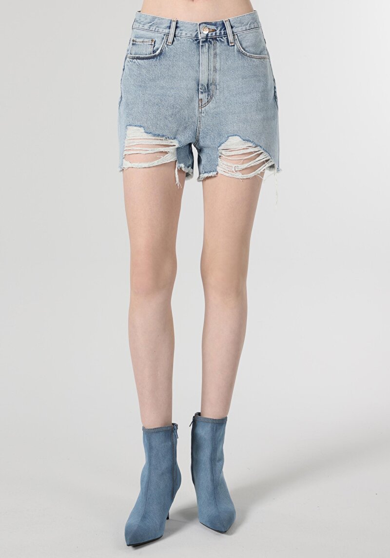 Зображення Шорти Жіночі Блакитні Cl1064368