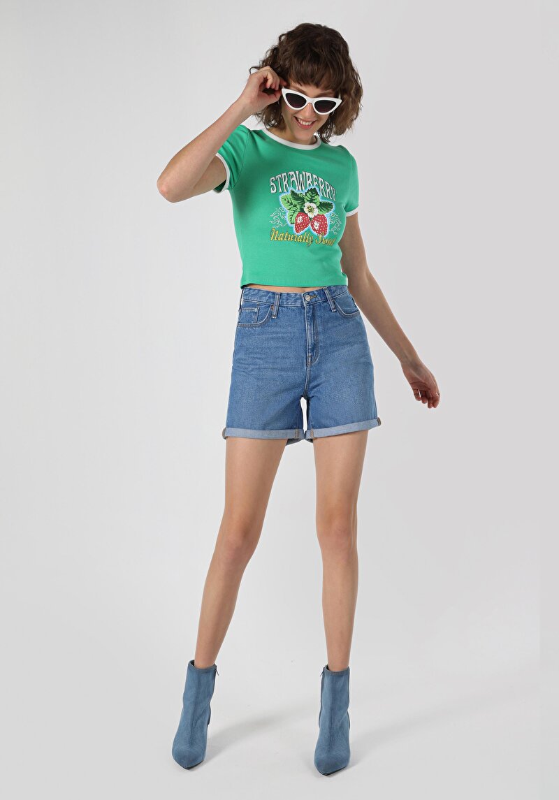 Зображення Шорти Жіночі Блакитні Cl1064380