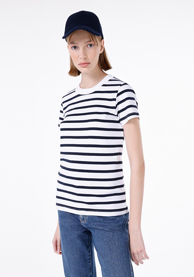 Зображення Футболка З Коротким Рукавом Жіноча Синя  Cl1068750