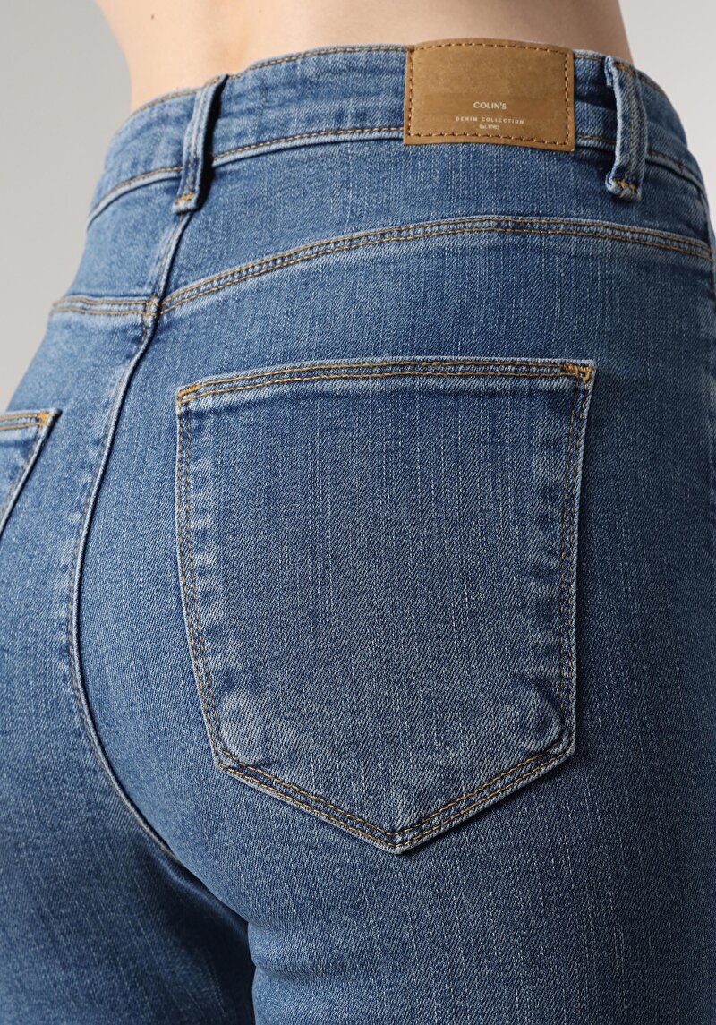 Показати інформацію про 797 Adel Джинси Жіночі Блакитні Кльош Cl1064451