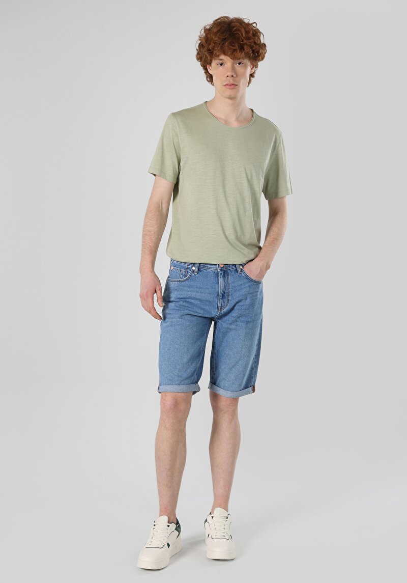 Показати інформацію про 045 David Шорти Чоловічі Блакитні  Cl1064509