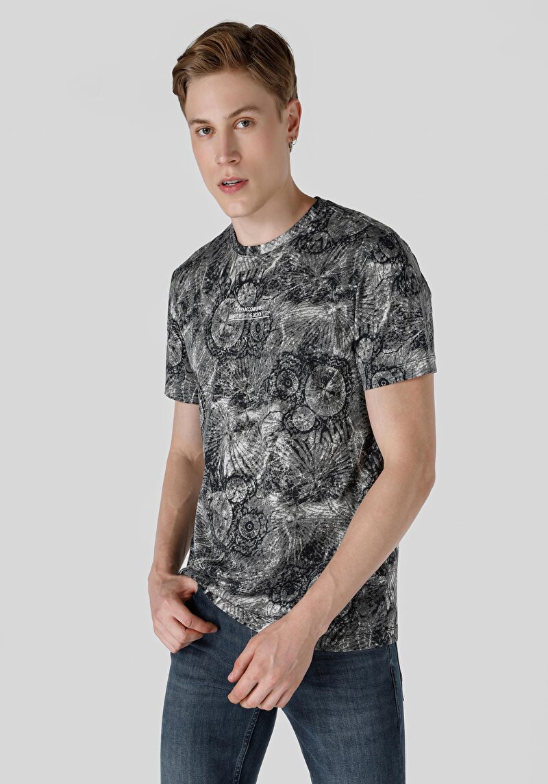 Зображення Футболка З Коротким Рукавом Чоловіча Сіра  Cl1064900