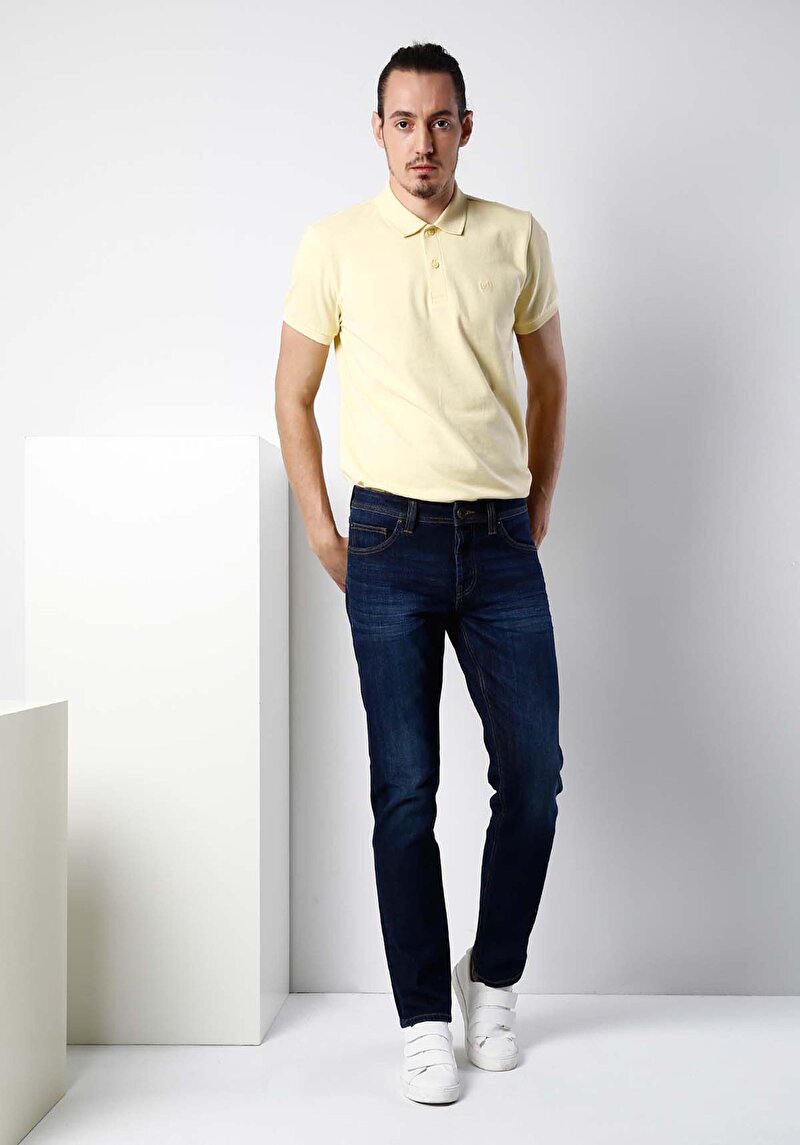 Зображення 044 Karl Джинси Чоловічі Блакитні Прямого Крою Cl1019140