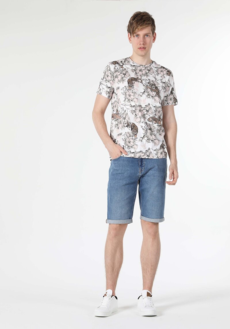 Показати інформацію про Футболка З Коротким Рукавом Чоловіча Біла  Cl1058719