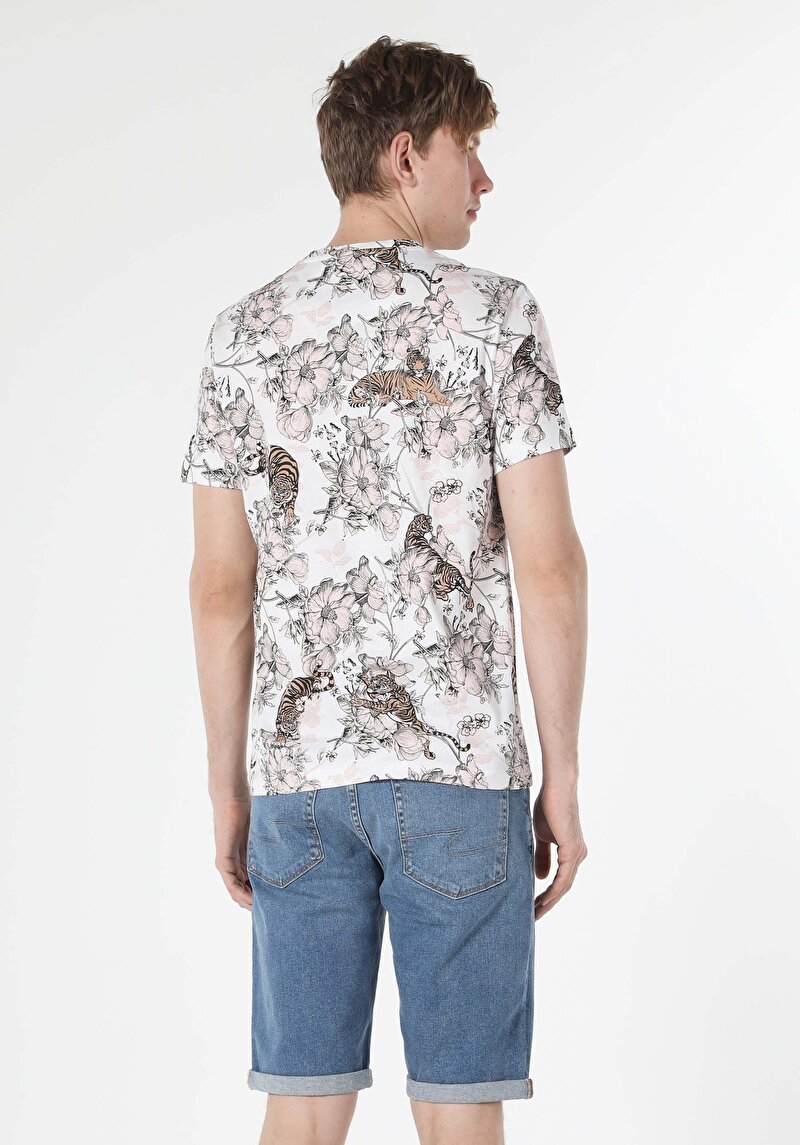 Показати інформацію про Футболка З Коротким Рукавом Чоловіча Біла  Cl1058719