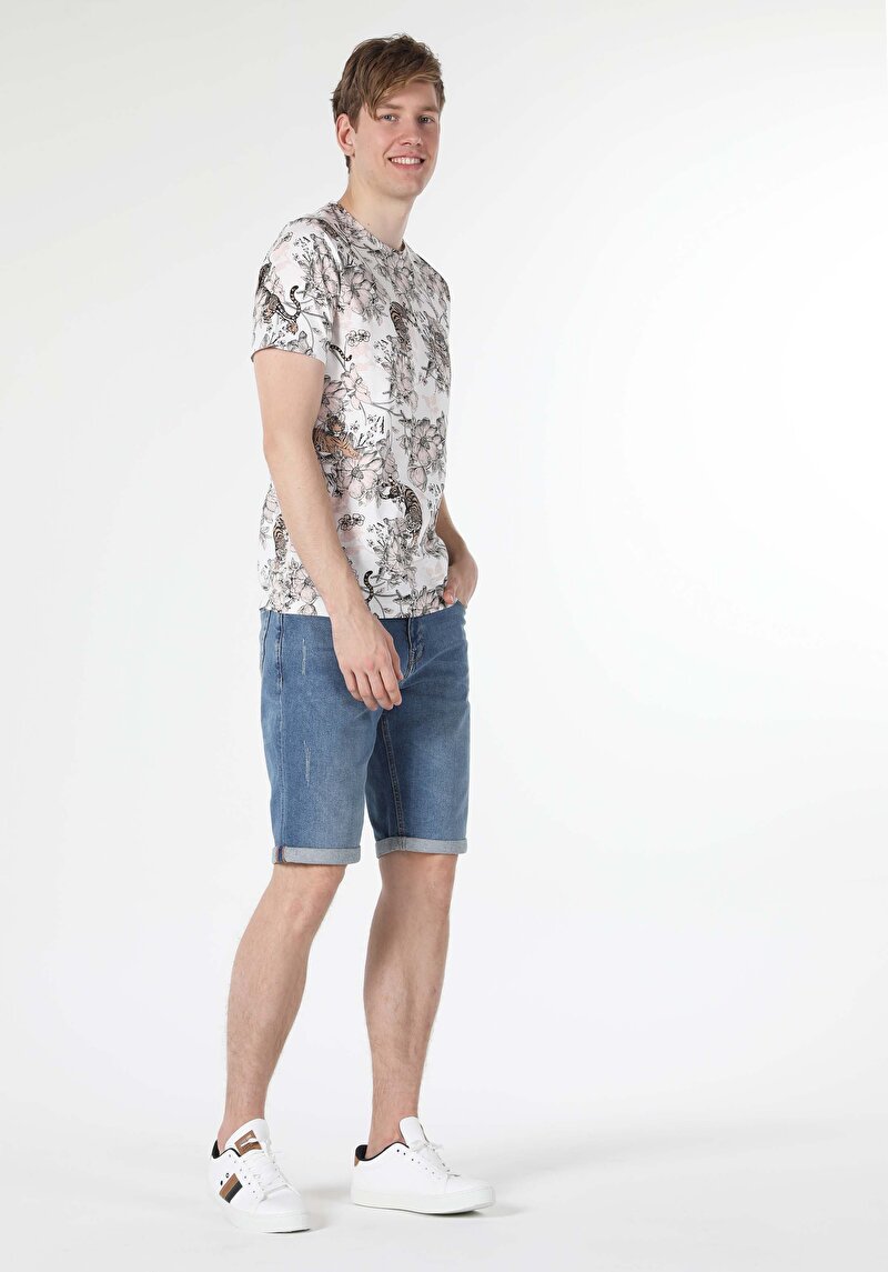 Показати інформацію про Футболка З Коротким Рукавом Чоловіча Біла  Cl1058719