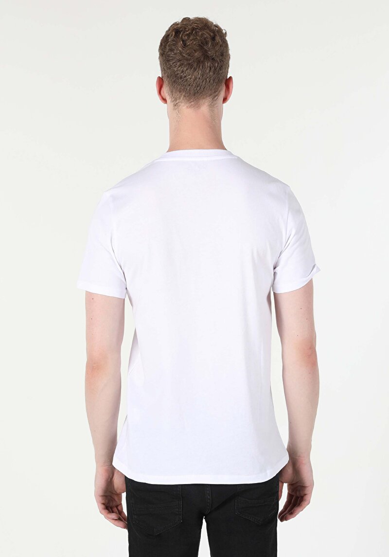 Показати інформацію про Футболка З Коротким Рукавом Чоловіча Біла  Cl1058883