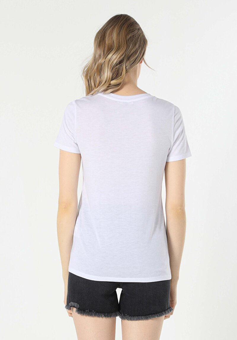 Показати інформацію про Футболка З Коротким Рукавом Жіноча Біла  Cl1058992