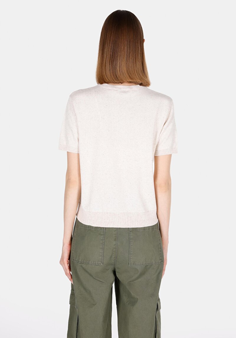 Показати інформацію про Светр Із Коротким Рукавом Жіночий Бежевий  Cl1073485