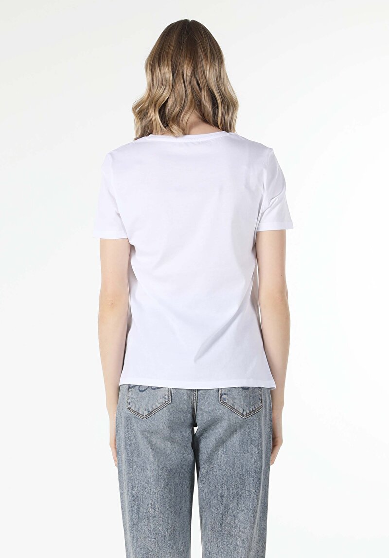 Показати інформацію про Футболка З Коротким Рукавом Жіноча Біла  Cl1059058