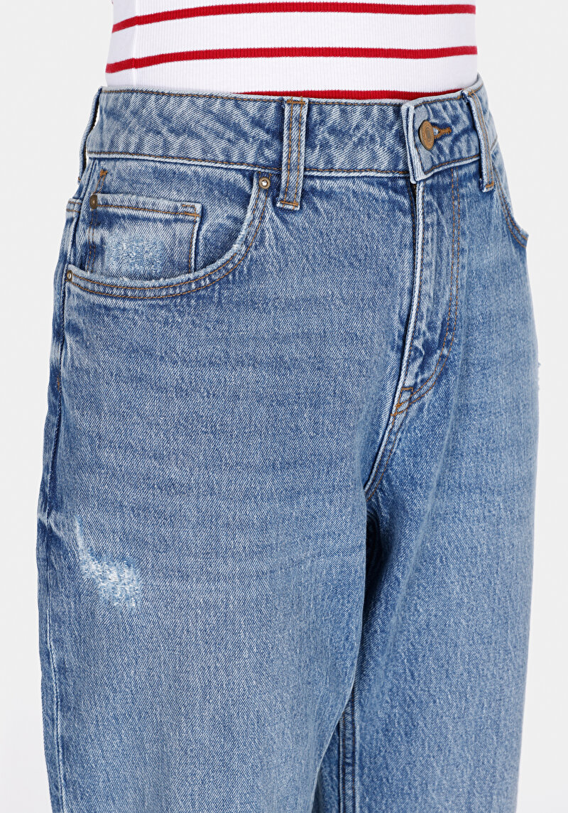 Зображення Джинси Жіночі Блакитні Прямого Крою Cl1073519