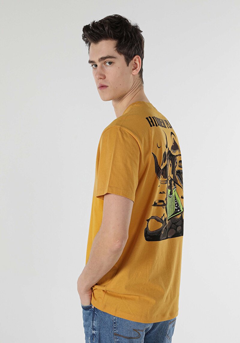 Зображення Футболка З Коротким Рукавом Чоловіча Жовта  Cl1059116