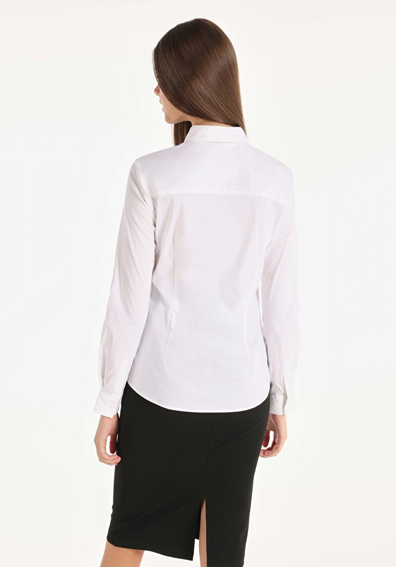 Зображення Сорочка З Довгим Рукавом Жіноча Біла Cl1045017