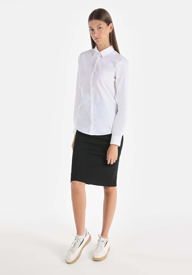 Показати інформацію про Сорочка З Довгим Рукавом Жіноча Біла  Cl1045017