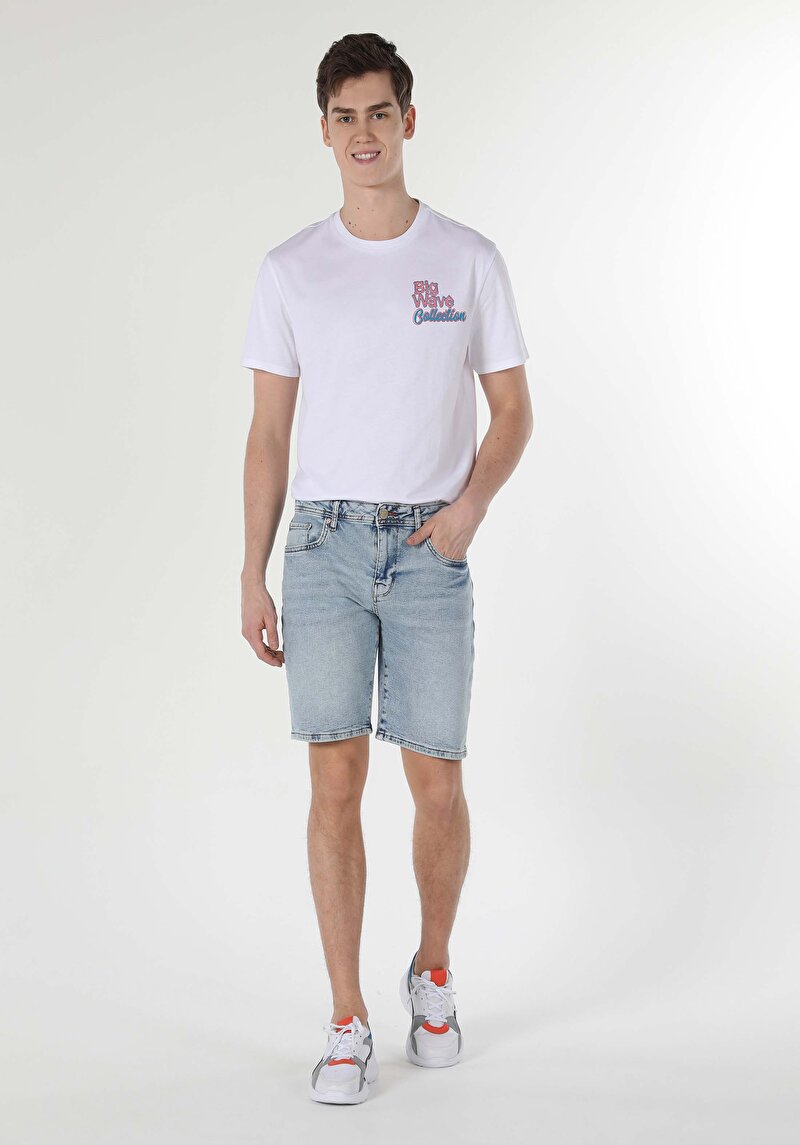 Зображення 044 Karl Шорти Чоловічі Блакитні  Cl1059345