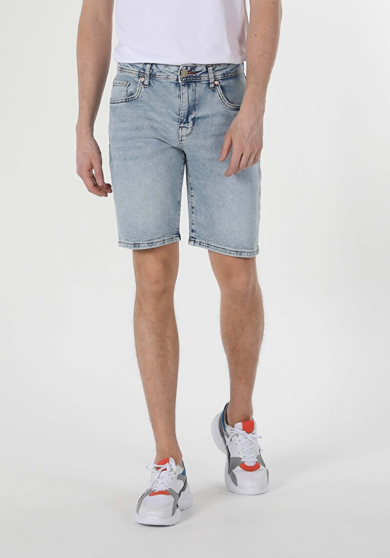 Показати інформацію про 044 Karl Шорти Чоловічі Блакитні  Cl1059345