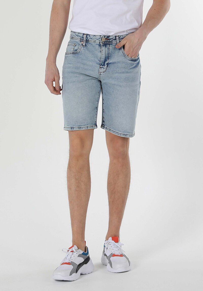 Показати інформацію про 044 Karl Шорти Чоловічі Блакитні  Cl1059345