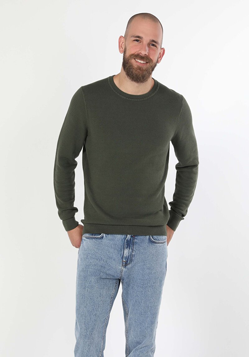 Показати інформацію про Светр Чоловічий Зелений  Cl1046786