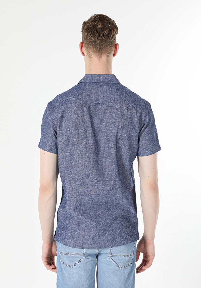 Зображення Сорочка З Коротким Рукавом Чоловіча Блакитна Cl1048299