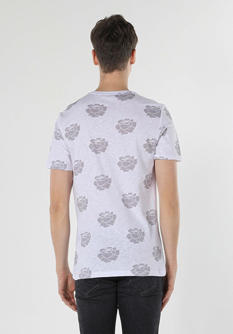 Показати інформацію про Футболка З Коротким Рукавом Чоловіча Біла  Cl1059549