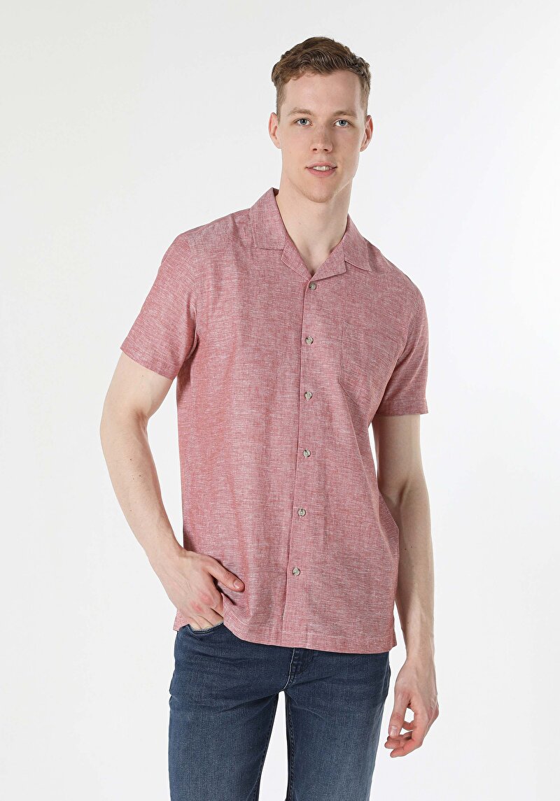 Зображення Сорочка З Коротким Рукавом Чоловіча Помаранчева  Cl1048299