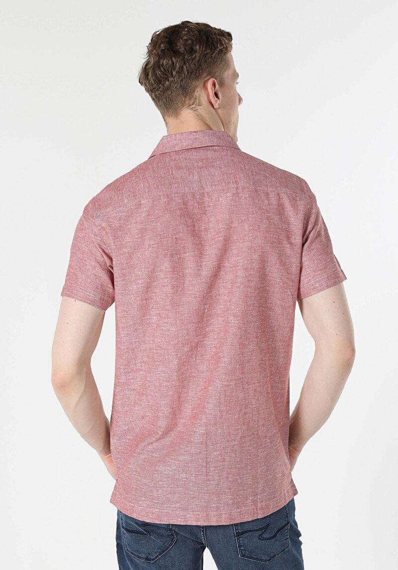 Зображення Сорочка З Коротким Рукавом Чоловіча Помаранчева Cl1048299