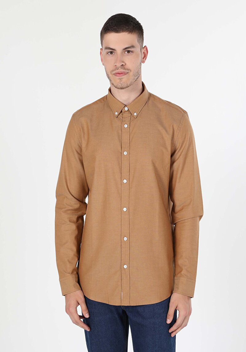 Зображення Сорочка З Довгим Рукавом Чоловіча Жовта  Cl1048576