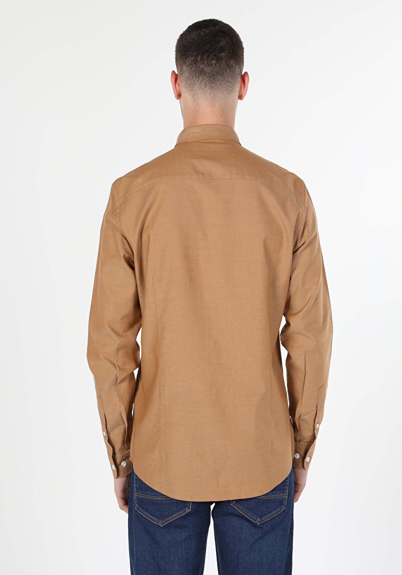 Зображення Сорочка З Довгим Рукавом Чоловіча Жовта Cl1048576