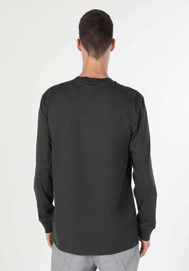 Показати інформацію про Футболка З Довгим Рукавом Чоловіча Сіра  Cl1059666