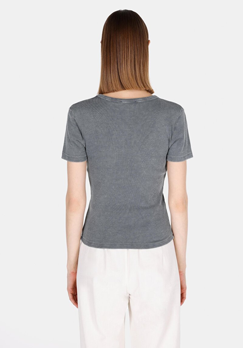 Показати інформацію про Блуза З Коротким Рукавом Жіночий Антрацит  Cl1073924