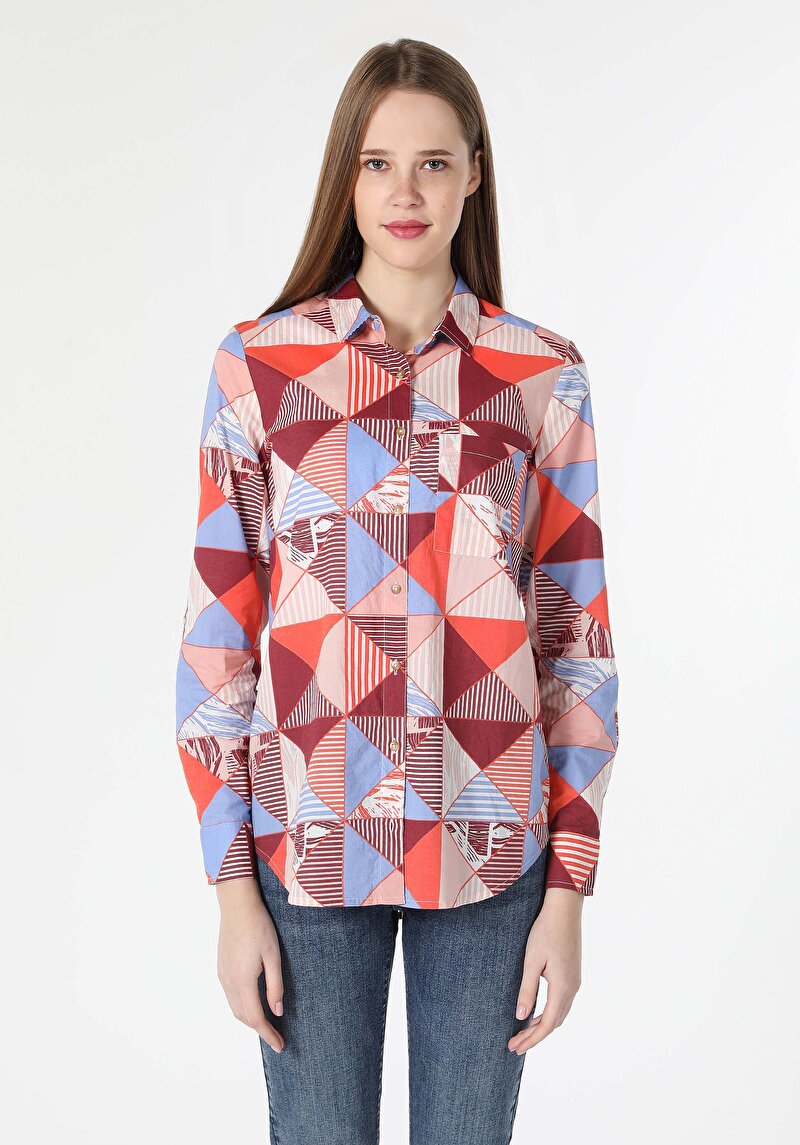 Показати інформацію про Сорочка З Довгим Рукавом Жіноча Мультіколор  Cl1059746