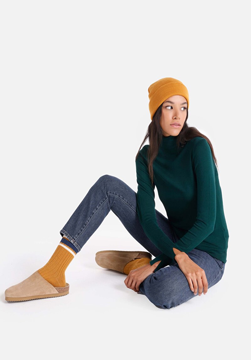 Показати інформацію про Светр Жіночий Зелений  Cl1051087