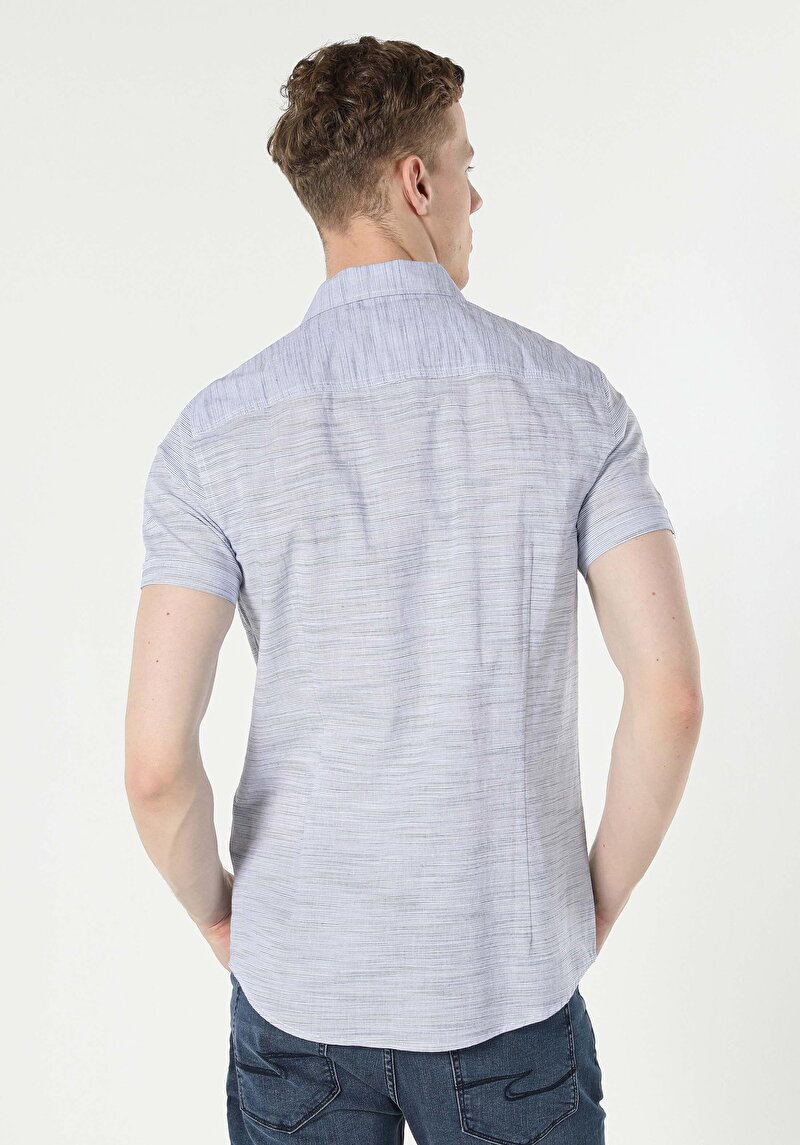 Зображення Сорочка З Коротким Рукавом Чоловіча Блакитна Cl1053964