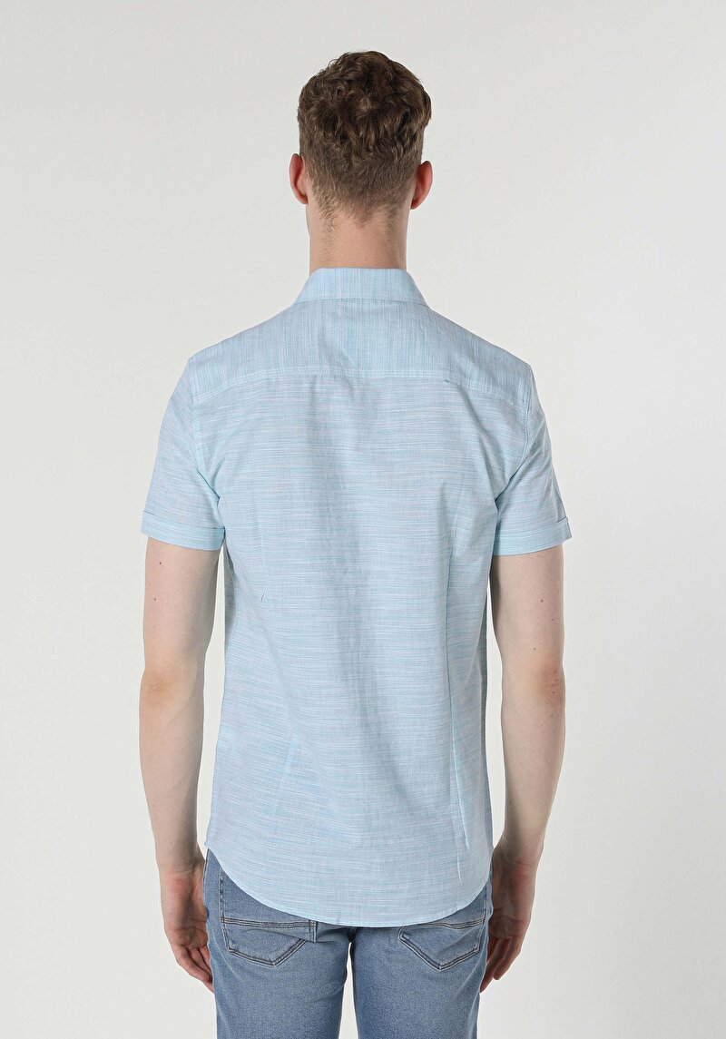 Зображення Сорочка З Коротким Рукавом Чоловіча Зелена Cl1053964