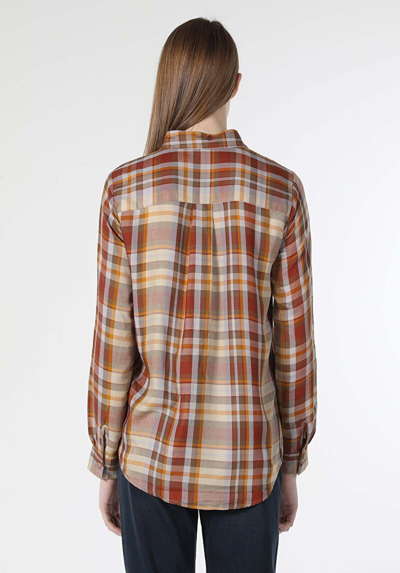 Показати інформацію про Сорочка З Довгим Рукавом Жіноча Коричнева  Cl1060010